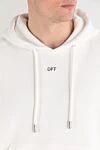Off-White Vibe Arrow cotton hoodie white - brand logo. hood. 100% cotton. Country of manufacture: Italy. Care: specialized cleaning - photo 5
