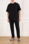 Хлопковая футболка с принтом мужская черная Off-White - принт логотипа. 100% хлопок. Страна производитель: Италия. Уход: специализированная чистка - фото 2