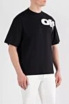 Off-White Черная оверсайз футболка с контрастным принтом логотипа - принт логотипа. 100% хлопок. Страна производитель: Италия. Уход: специализированная чистка - фото 3