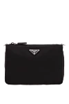Prada Re-Nylon Enamel Triangle Logo Messenger Bag - Decoration: enamel triangle logo. . Material: 100% polyamide. Strap length: adjustable and detachable shoulder strap. detachable coin purse. zip at top. Country of manufacture: Italy. Care: specialized cleaning - photo 1