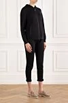 Brunello Cucinelli Спортивный костюм из хлопка и шелка с капюшоном черный - цепочка Мониль. капюшон. 67% хлопок, 31% шелк, 2% полиамид. молния. два боковых кармана. Страна производитель: Италия. Уход: специализированная чистка - фото 3