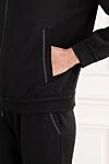 Brunello Cucinelli Спортивный костюм из хлопка и шелка с капюшоном черный - цепочка Мониль. капюшон. 67% хлопок, 31% шелк, 2% полиамид. молния. два боковых кармана. Страна производитель: Италия. Уход: специализированная чистка - фото 5
