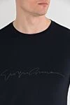 Armani Футболка с круглым вырезом из эластичной вискозы c фирменным логотипом - логотип бренда. 90% вискоза, 10% эластан. Страна производитель: Италия. Уход: специализированная чистка - фото 5