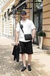Prada Кожанные кроссовки с замшевыми деталями черные - логотип бренда. 100% натуральная кожа. шнурки. Страна производитель: Италия. Уход: специализированная чистка - фото 7