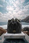 Valentino Сумка-ведро VLogo из телячьей кожи с логотипом - VLogo . 100% телячья кожа. Длина ремня: регулируемый плечевой ремень. внутренний накладной карман. затягивается шнурком сверху. Страна производитель: Италия. Уход: специализированная чистка - фото 5