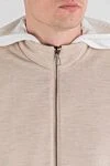 Loro Piana Reversible Vest made of wind-resistant microfiber brown - 100% nylon. Color: brown. zipper. two side pockets. Country of manufacture: Italy. Care: specialized cleaning - photo 7