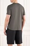 Мягкая футболка из хлопково-шелкового трикотажа зеленая Loro Piana - 60% шелк, 40% хлопок. Страна производитель: Италия. Уход: специализированная чистка - фото 4