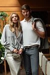 Двусторонний ремень с канвой GG Supreme бежевый мужской Gucci - пряжка Interlocking G. 60% полиуретан, 20% хлопок, 20% полиэстер, натуральная кожа. пряжка. Страна производитель: Италия. Уход: специализированная чистка - фото 4