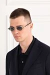 Окуляри для захисту від сонця Diamond Dog чоловічі Chrome Hearts - логотип бренду. 100% метал. сірий. Країна виробник: Італія. Догляд: спеціалізоване чищення - фото 2