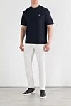Футболка из хлопкового трикотажа с однотонной нашивкой в ??виде компаса Stone Island - логотип бренда. 100% хлопок. Страна производитель: Италия. Уход: специализированная чистка - фото 2