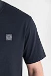 Stone Island Футболка из хлопкового трикотажа с однотонной нашивкой в ??виде компаса - логотип бренда. 100% хлопок. Страна производитель: Италия. Уход: специализированная чистка - фото 5