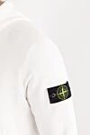 Stone Island Organic Cotton Fleece Hoodie White - brand logo. hood. 100% cotton. large front pocket. Country of manufacture: Italy. Care: specialized cleaning - photo 5