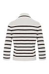 Поло с длинным рукавом Illuminate Stripe бежевого цвета в полоску Zimmermann - узор полоска. 87% вискоза, 12% полиамид, 1% эластан. пуговицы. Страна производитель: Австралия. Уход: специализированная чистка - фото 6