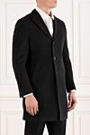Lubiam Men's single-breasted wool coat - 100% wool. Closure: buttons. two side pockets. Country of manufacture: Italy. Care: specialized cleaning - photo 3