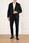Men's single-breasted wool suit Lubiam - 100% wool. Closure: buttons. 2 side pockets, one chest pocket. Country of manufacture: Italy. Care: specialized cleaning - photo 2