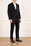 Lubiam Men's single-breasted wool suit - 100% wool. Closure: buttons. 2 side pockets, one chest pocket. Country of manufacture: Italy. Care: specialized cleaning - photo 3