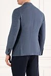 Single-breasted blue-gray jacket with patch pockets Lubiam - 66% wool, 31% linen, 3% cashmere. Closure: buttons. 2 side pockets, one chest pocket. Country of manufacture: Italy. Care: specialized cleaning - photo 4