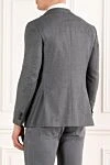 Men's gray wool jacket single-breasted Lubiam - 100% wool. Closure: buttons. 2 side pockets, one chest pocket. Country of manufacture: Italy. Care: specialized cleaning - photo 4