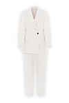 Brunello Cucinelli Suit made of comfortable viscose twill couture with Monil chain beige - Monil chains. 98% viscose, 2% elastane. Closure: buttons. 2 side pockets. Country of manufacture: Italy. Care: specialized cleaning - photo 1