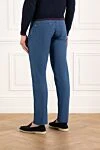 Constantino blue jeans for men Scissor Scriptor - 60% cotton, 40% polyamide. Closure: button, zipper. 5 pockets. Country of manufacture: Italy. Care: specialized cleaning - photo 4