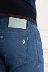 Scissor Scriptor Constantino blue jeans for men - 60% cotton, 40% polyamide. Closure: button, zipper. 5 pockets. Country of manufacture: Italy. Care: specialized cleaning - photo 5