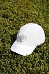 Brunello Cucinelli White Stretch Nylon Baseball Cap with Logo - logo. 85% nylon, 15% elastane. Country of manufacture: Italy. Care: specialized cleaning - photo 5