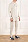 Brunello Cucinelli Спортивный костюм из хлопка белый с капюшоном - капюшон. 100% хлопок. молния. Страна производитель: Италия. Уход: специализированная чистка - фото 3