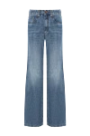 Brunello Cucinelli Джинсы Contemporary Loose из легкого денима женские - нашивка из кристаллов, жемчуга и канители. 100% хлопок. пуговица, застежка-молния с металлической кнопкой Двойная цепочка льва.. 5 классических карманов. Страна производитель: Италия. Уход: специализированная чистка - фото 1