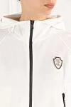 Brunello Cucinelli Костюм шорти та худі з капюшоном та нашивкою-логотипом білі - нашивка-логотип. 93% бавовна, 7% нейлон. гудзики . 2 нагрудні кишені. Країна виробник: Італія. Догляд: спеціалізоване чищення - фото 5