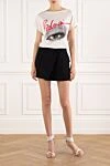 Balmain Eye Print Crew Neck T-shirt Balmain - eye print. 67% lyocell, 33% cotton. Country of manufacture: Italy. Care: specialized cleaning - photo 2