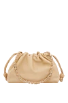 Loewe Flamenco Medium Soft Sheepskin Nappa Leather Bag Yellow - brand logo. 100% soft nappa sheepskin. Dimensions: 30 x 20x 10.5 cm. Strap length: removable and adjustable leather strap 59 / 82 - 142 cm. magnetic clasp. Country of manufacture: Italy. Care: specialized cleaning - photo 1
