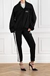 Жіноча спортивна куртка з високим коміром і штани. Balenciaga - логотип бренду. 100% поліестер. блискавка. Країна виробник: Італія. Догляд: спеціалізоване чищення - фото 2