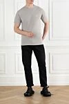 Футболка облегающего кроя Ghost из креп-хлопкового джерси Stone Island - логотип бренда. 100% хлопок. Страна производитель: Италия. Уход: специализированная чистка - фото 2