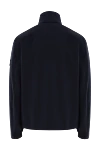 Ветро- и водонепроницаемая куртка со скрытым капюшоном синяя мужская Stone Island - логотип бренда. капюшон. 92% полиэстер, 8% эластан. два боковых кармана. молния. Страна производитель: Италия. Уход: специализированная чистка - фото 6