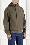 Stone Island Ветро- и водонепроницаемая куртка с капюшоном зеленая мужская - логотип бренда. капюшон. 92% полиэстер, 8% эластан. два боковых кармана. молния, кнопки. Страна производитель: Италия. Уход: специализированная чистка - фото 3