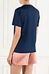 Футболка из синего хлопка с нагрудным карманом и логотипом Valentino - логотип бренда. 100% хлопок. Страна производитель: Италия. Уход: специализированная чистка - фото 4