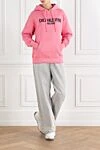 Chez Pink Women's Cotton Hoodie Valentino - Additional: hood. 100% cotton. Pocket: large front pocket. Country of manufacture: Italy. Care: specialized cleaning - photo 2