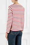 Chez Print Red Striped Jumper Valentino - striped pattern, print. 100% cotton. Country of manufacture: Italy. Care: specialized cleaning - photo 4