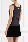 Вязаный топ с металлическим логотипом Tom Ford - логотип бренда. 67% вискоза, 15% металик, 16% полиамид,2% полиуретан. Страна производитель: Италия. Уход: специализированная чистка - фото 4