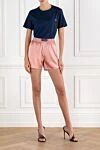 Pink Silk Satin Boxer Shorts with Logo Tom Ford - brand logo. 94% silk, 6% elastane. Pocket: two side pockets. Country of manufacture: Italy. Care: specialized cleaning - photo 2