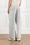 Light Gray Stone-Washed Jeans for Women Brunello Cucinelli - 100% cotton. zipper, buttons. five pockets. Country of manufacture: Italy. Care: specialized cleaning - photo 4