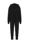 Brunello Cucinelli Спортивный костюм женский из шелкового хлопка с капюшоном черный - цепочка Мониль. капюшон. 100% хлопок. застежка-молния, кулиска. два боковых кармана. Страна производитель: Италия. Уход: специализированная чистка - фото 7