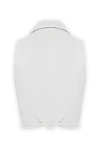 White cropped top made of cotton jersey fabric Brunello Cucinelli - 65% cotton, 29% polyamide, 6% elastane. ties. Country of manufacture: Italy. Care: specialized cleaning - photo 6