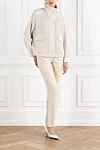 Beige ribbed cardigan with cotton patch pockets Brunello Cucinelli - 96% cotton, 4% polyester. Fastener: zipper. Country of manufacture: Italy. Care: specialized cleaning - photo 2