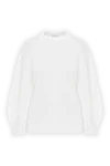 Brunello Cucinelli White ribbed cotton jumper - 100% cotton. Country of manufacture: Italy. Care: specialized cleaning - photo 1
