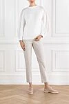 White ribbed cotton jumper Brunello Cucinelli - 100% cotton. Country of manufacture: Italy. Care: specialized cleaning - photo 2