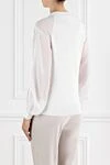 White ribbed cotton jumper Brunello Cucinelli - 100% cotton. Country of manufacture: Italy. Care: specialized cleaning - photo 4