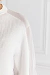 Brunello Cucinelli White ribbed cotton jumper - 100% cotton. Country of manufacture: Italy. Care: specialized cleaning - photo 5