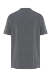 Gray T-shirt with sequin embroidery cotton women's Brunello Cucinelli - sequin embroidery. 93% cotton, 7% elastane. Country of manufacture: Italy. Care: specialized cleaning - photo 6