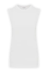 Brunello Cucinelli Cotton Bodycon Top with Monile Chain - monili chain. 93% cotton, 7% elastane. Country of manufacture: Italy. Care: specialized cleaning - photo 1